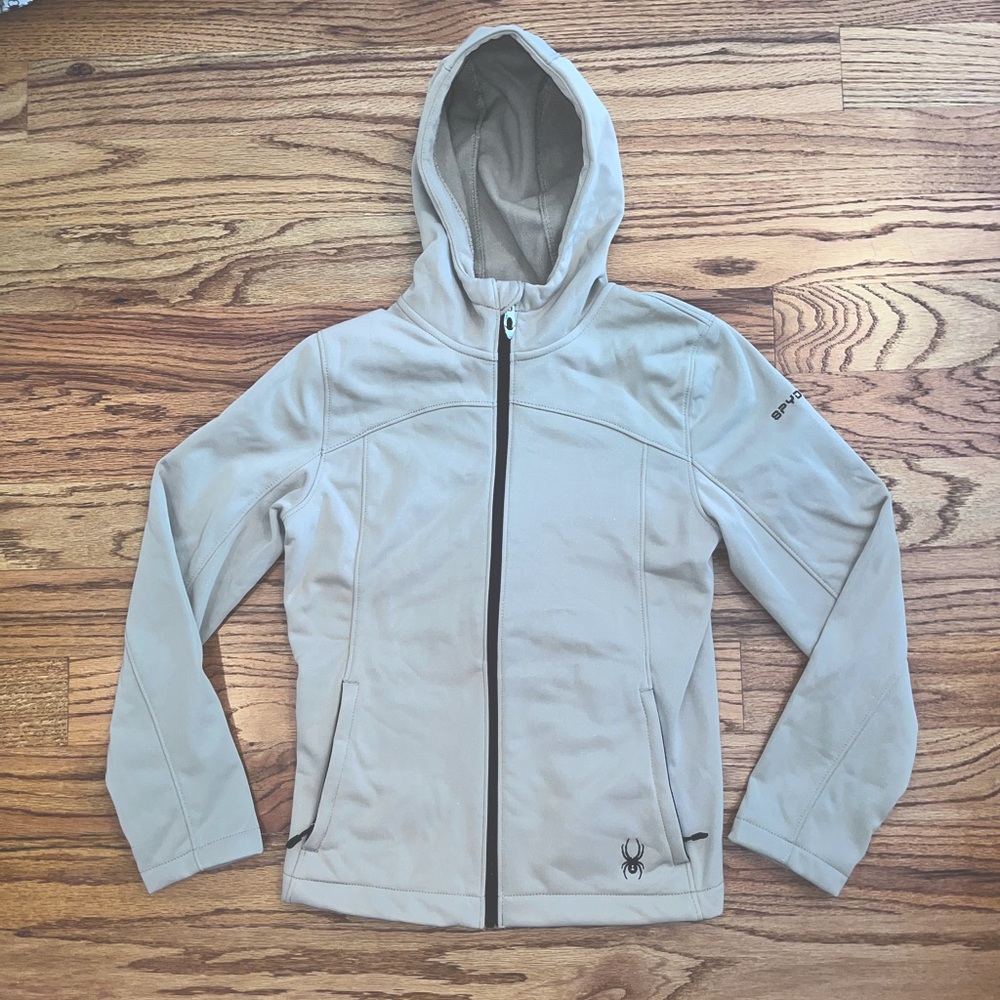 Women’s Spyder Beige Jacket Hoodie - Size Small